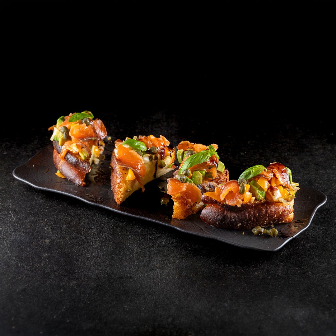 Smoked Salmon Bruschetta